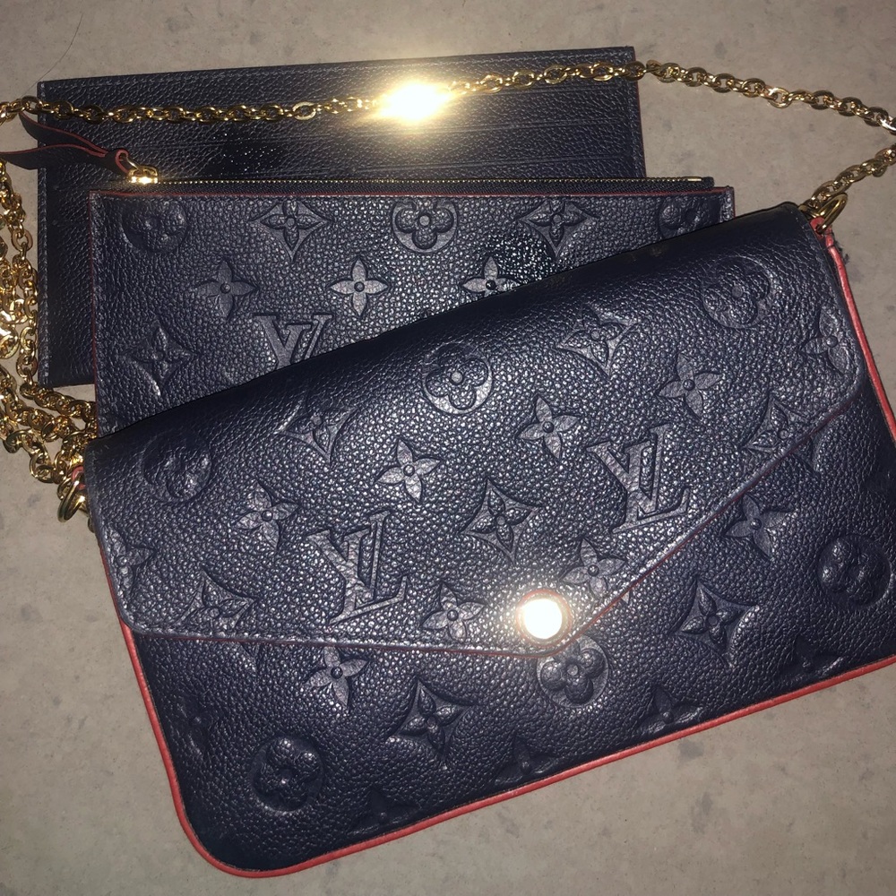 Blue and Red Louis Vuitton Bag